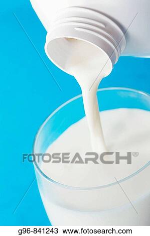 Milk pouring into a glass from a blottle View Large Photo Image Stock Image - Milk pouring into a glass from a blottle. Fotosearch