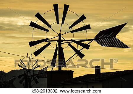 mill estraccion of water, Pla de Sant Jordi, Palma, mallorca, islands baleares, Spain, europe. View Large Photo Image Stock Image - mill estraccion of water, Pla de Sant Jordi, Palma, mallorca, islands baleares, Spain, europe.. Fotosearch