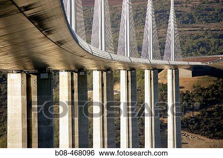 Millau Viaduct. Aveyron, France View Large Photo Image Stock Photograph - Millau Viaduct. Aveyron, France. Fotosearch