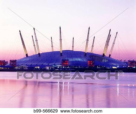 Stock Photo - Millennium Dome, Docklands, London, England, U. K.. Fotosearch