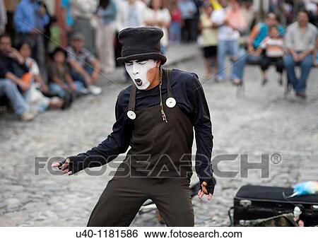 Mime dancing View Large Photo Image Stock Photograph - Mime dancing. Fotosearch