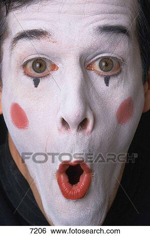 Mime View Large Photo Image Stock Photograph - Mime. Fotosearch