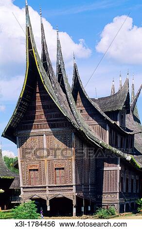 Minangkabau typical house Sumatra Indonesia View Large Photo Image Stock Photograph - Minangkabau typical house Sumatra Indonesia. Fotosearch