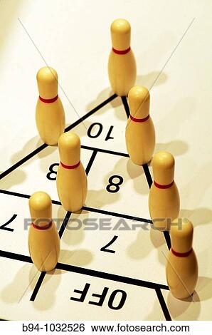 Stock Photograph - Mini bowling for sale at Vin? on shop, Barcelona, Catalonia, Spain. Fotosearch