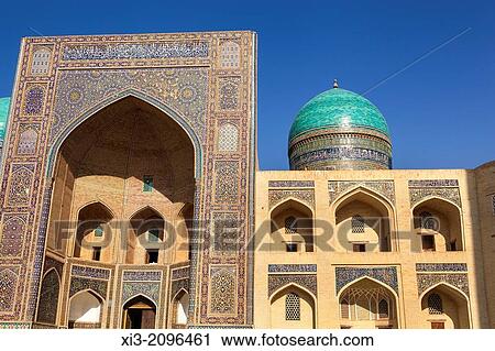 Mir I Arab Madrasah, Poi Kalon, Bukhara, Uzbekistan. View Large Photo Image Stock Image - Mir I Arab Madrasah, Poi Kalon, Bukhara, Uzbekistan.. Fotosearch