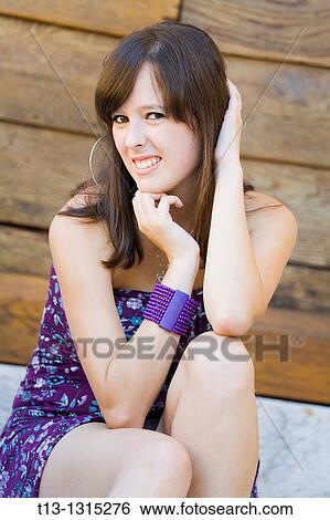 Mistrustful girl View Large Photo Image Stock Photograph - Mistrustful girl. Fotosearch