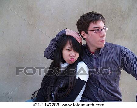 Mixed race couple View Large Photo Image Stock Photo - Mixed race couple. Fotosearch