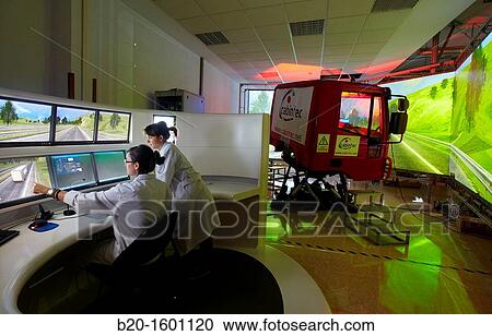 Stock Image - Mixed Simulator truck / bus. Fotosearch