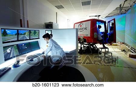 Stock Image - Mixed Simulator truck / bus. Fotosearch