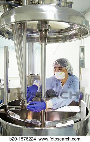Mixer for the manufacture of creams and gels, Clean room, Pharmaceutical plant, Drug manufacturing plant, Research Center, Pharmacy, Area Health, Tecnalia Research & Innovation, Araba Technology Park, Miano, Basque Country, Spain View Large Photo Image Picture - Mixer for the manufacture of creams and gels, Clean room, Pharmaceutical plant, Drug manufacturing plant, Research Center, Pharmacy, Area Health, Tecnalia Research & Innovation, Araba Technology Park, Miano, Basque Country, Spain. Fotosearch