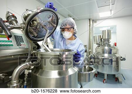 Mixer for the manufacture of creams and gels pilot batches, Clean room, Pharmaceutical plant, Drug manufacturing plant, Research Center, Pharmacy, Area Health, Tecnalia Research & Innovation, Araba Technology Park, Miano, Basque Country, Spain View Large Photo Image Stock Photo - Mixer for the manufacture of creams and gels pilot batches, Clean room, Pharmaceutical plant, Drug manufacturing plant, Research Center, Pharmacy, Area Health, Tecnalia Research & Innovation, Araba Technology Park, Miano, Basque Country, Spain. Fotosearch