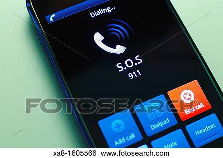 mobile phone call emergency number View Large Photo Image Stock Photograph - mobile phone call emergency number. Fotosearch