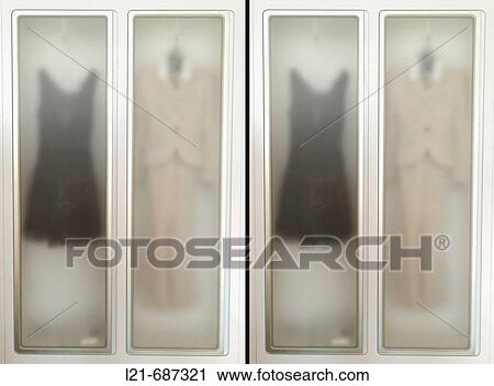 Modern and translucent wardrobe. View Large Photo Image Stock Image - Modern and translucent wardrobe.. Fotosearch
