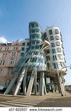 modern architecture, Dancing House, Prague, Czech Republic View Large Photo Image Stock Photo - modern architecture, Dancing House, Prague, Czech Republic. Fotosearch