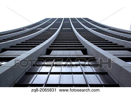 Stock Image - Modern architecture in downtown Chicago office Chase building.. Fotosearch