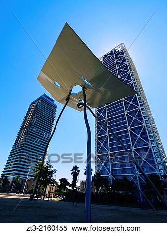 Modern Architecture on Passeig Maritim in Barcelona, Catalonia, Spain. View Large Photo Image Stock Photography - Modern Architecture on Passeig Maritim in Barcelona, Catalonia, Spain.. Fotosearch