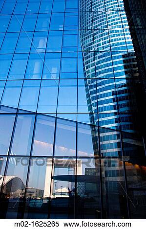 Stock Photography - Modern buildings at La Defense district, the main business center in France, Paris, Ile de France, Europe. Fotosearch