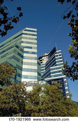 Modern buildings in Av El Bosque in Santiago Chile View Large Photo Image Stock Photograph - Modern buildings in Av El Bosque in Santiago Chile. Fotosearch