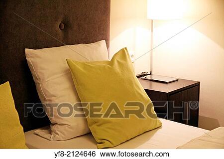 modern double bedroom in green. View Large Photo Image Stock Photograph - modern double bedroom in green.. Fotosearch