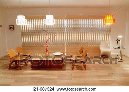 Modern interior. Dining room. View Large Photo Image Picture - Modern interior. Dining room.. Fotosearch