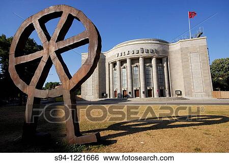 Modern sculpture in Rosa Luxemburg square, Berlin, Germany View Large Photo Image Stock Photograph - Modern sculpture in Rosa Luxemburg square, Berlin, Germany. Fotosearch