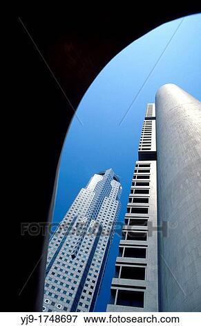 Modern skyscrapers, Singapore. View Large Photo Image Stock Photo - Modern skyscrapers, Singapore.. Fotosearch