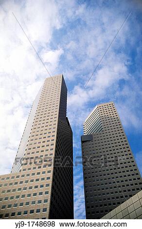 Modern skyscrapers, Singapore View Large Photo Image Stock Photo - Modern skyscrapers, Singapore. Fotosearch