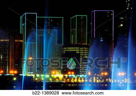 Modern towers, Doha, capital of the Emirate of Qatar, Arabian Peninsula, Persian Gulf, Middle East. View Large Photo Image Stock Photo - Modern towers, Doha, capital of the Emirate of Qatar, Arabian Peninsula, Persian Gulf, Middle East.. Fotosearch