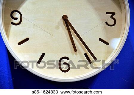 Modern Wall Clock View Large Photo Image Stock Image - Modern Wall Clock. Fotosearch