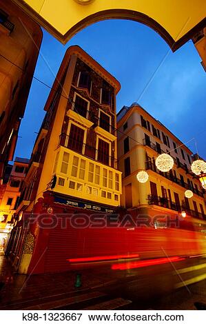 Stock Photo - Modernist building in the street Colon Palma Mallorca Baleares Spain. Fotosearch