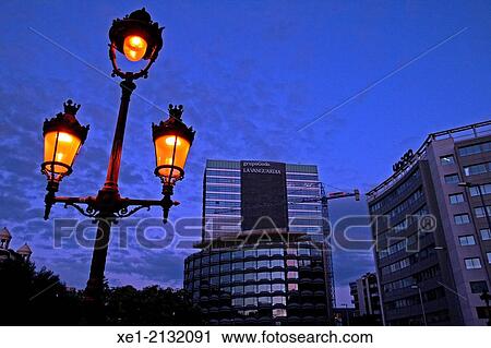 Modernist lamp at sunset, Francesc Macia square, Barcelona, Catalonia, Spain View Large Photo Image Stock Image - Modernist lamp at sunset, Francesc Macia square, Barcelona, Catalonia, Spain. Fotosearch