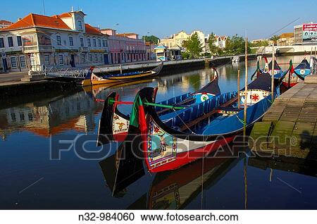 ? Moliceiros? traditional boats in central canal, Aveiro. Beira Litoral, Portugal View Large Photo Image Stock Image - ? Moliceiros? traditional boats in central canal, Aveiro. Beira Litoral, Portugal. Fotosearch