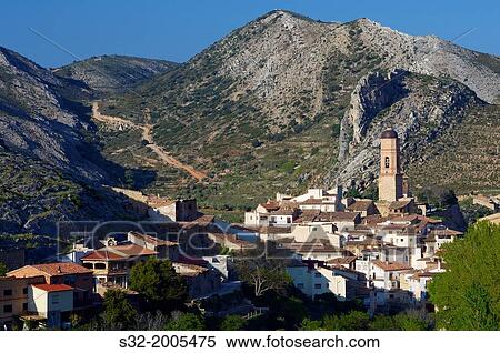 Molinos Village, Maestrazgo, Teruel, Aragon, Spain. View Large Photo Image Stock Photography - Molinos Village, Maestrazgo, Teruel, Aragon, Spain.. Fotosearch