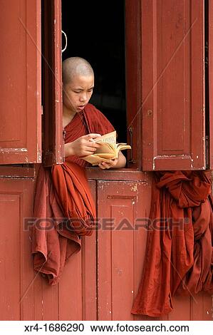 Monastery Mahagandayon, Amarapura, Division of Mandalay, Myanmar, Burma, Asia View Large Photo Image Stock Image - Monastery Mahagandayon, Amarapura, Division of Mandalay, Myanmar, Burma, Asia. Fotosearch