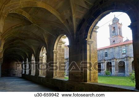Monastery of Armenteira. Meis, Pontevedra province, Galicia, Spain. View Large Photo Image Stock Image - Monastery of Armenteira. Meis, Pontevedra province, Galicia, Spain.. Fotosearch
