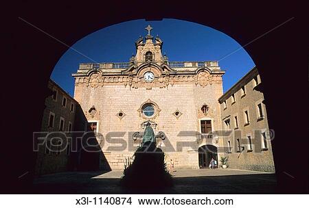 Monastery of Lluc, Majorca, Balearic Islands, Spain View Large Photo Image Picture - Monastery of Lluc, Majorca, Balearic Islands, Spain. Fotosearch