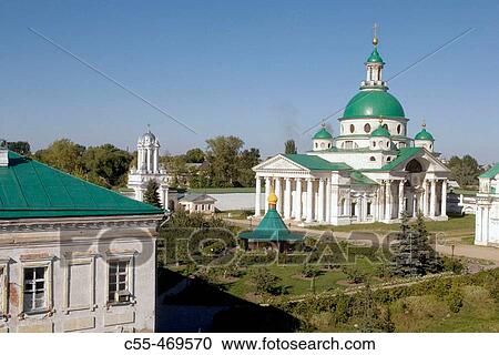 Stock Image - Monastery of Our Saviour founded in the late 14th century, Rostov the Great. Golden Ring, Russia. Fotosearch