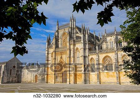 Monastery of Santa Maria da Vitoria. Batalha Monastery. UNESCO. World Heritage. Batalha. Leiria district. Estremadura. Portugal. View Large Photo Image Stock Image - Monastery of Santa Maria da Vitoria. Batalha Monastery. UNESCO. World Heritage. Batalha. Leiria district. Estremadura. Portugal.. Fotosearch