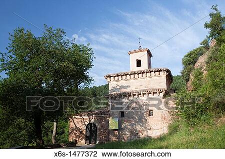 Stock Image - Monastery of Suso, San MillBn de la Cogolla, Rioja Alta, La Rioja, Spain. Fotosearch