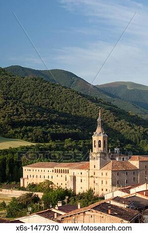 Stock Image - Monastery of Yuso, San MillBn de la Cogolla, Rioja Alta, La Rioja, Spain. Fotosearch