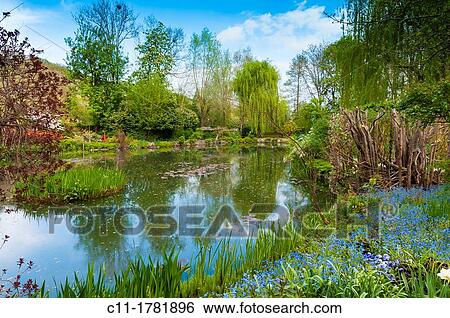 Monet's garden, Giverny, Normandy, France, Eure, Europe View Large Photo Image Stock Photograph - Monet's garden, Giverny, Normandy, France, Eure, Europe. Fotosearch