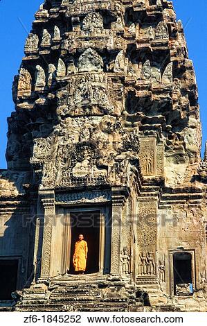 Monks outside of the World's Largest Temple Angkor Wat Siem Reap Cambodia View Large Photo Image Stock Image - Monks outside of the World's Largest Temple Angkor Wat Siem Reap Cambodia. Fotosearch