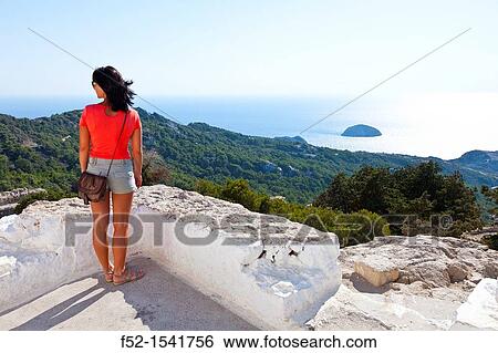 Monolithos Castle, Rhodes, Dodecanese islands, Greece, Europe View Large Photo Image Stock Photograph - Monolithos Castle, Rhodes, Dodecanese islands, Greece, Europe. Fotosearch