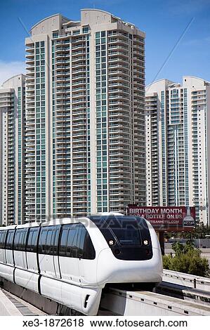 Monorail, Las Vegas. View Large Photo Image Stock Photo - Monorail, Las Vegas.. Fotosearch