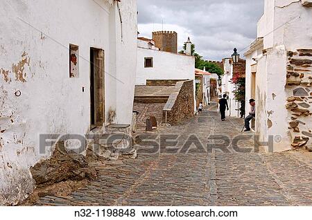 Monsaraz, Evora district, Alentejo, Portugal, Europe. View Large Photo Image Stock Photo - Monsaraz, Evora district, Alentejo, Portugal, Europe.. Fotosearch