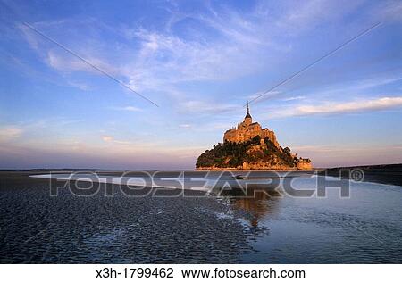 Mont-Saint-Michel bay, Manche department, Normandy region, France, Europe View Large Photo Image Stock Image - Mont-Saint-Michel bay, Manche department, Normandy region, France, Europe. Fotosearch
