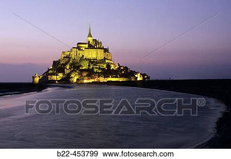 Mont-Saint-Michel. Manche. Normandy. France. View Large Photo Image Stock Photo - Mont-Saint-Michel. Manche. Normandy. France.. Fotosearch