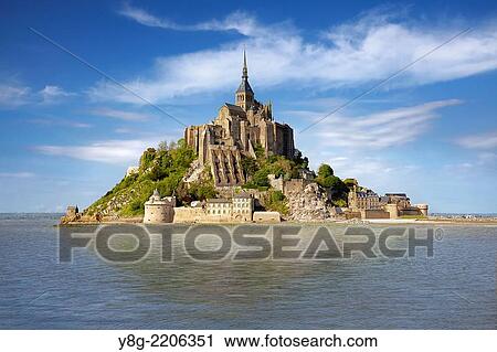 Mont Saint Michel, Normandy, France. View Large Photo Image Stock Image - Mont Saint Michel, Normandy, France.. Fotosearch