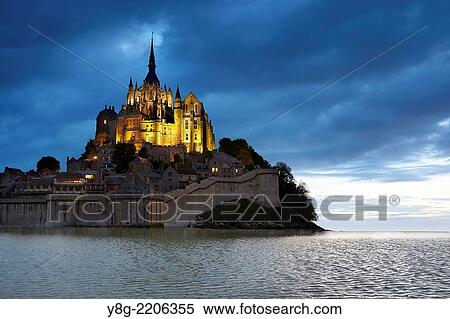Mont Saint Michel, Normandy, France. View Large Photo Image Stock Photography - Mont Saint Michel, Normandy, France.. Fotosearch