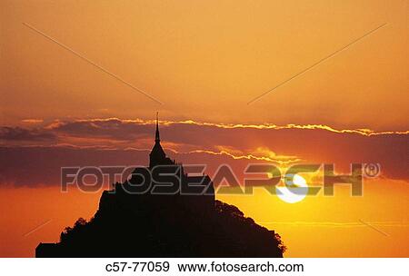 Mont St. Michel. Manche, Normandy, France View Large Photo Image Stock Photo - Mont St. Michel. Manche, Normandy, France. Fotosearch